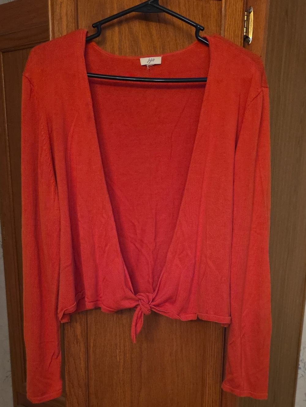 J. Jill Tie-Front Lightweight Silk/Cotton Cardigan